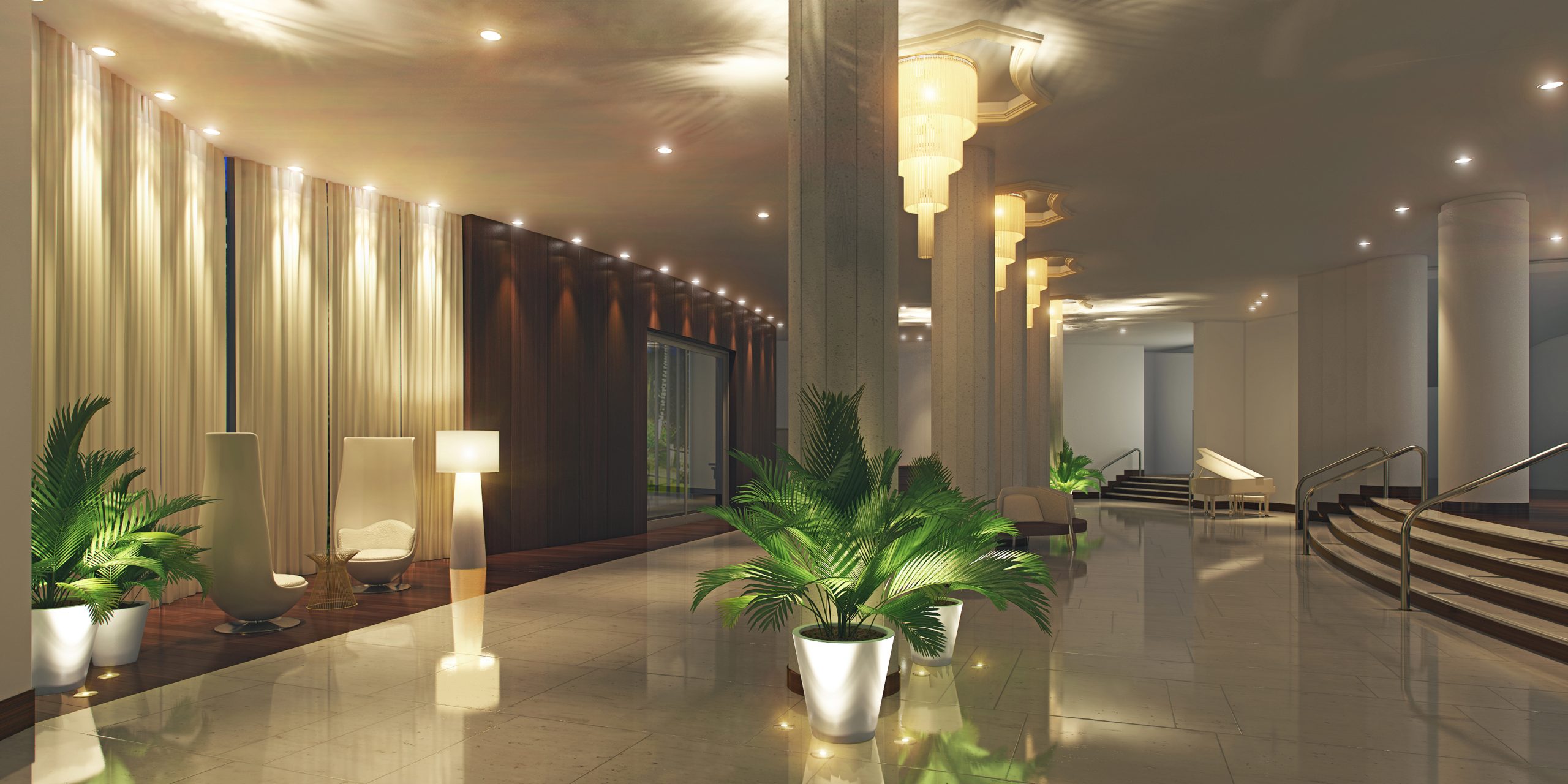 Miami lobby design architecture