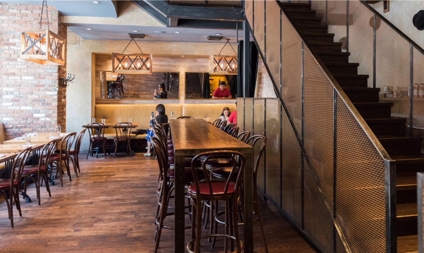 Dining Room in American style Bistro in New York City