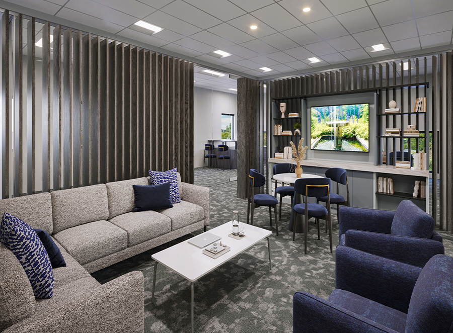 Community space for staff in office suite